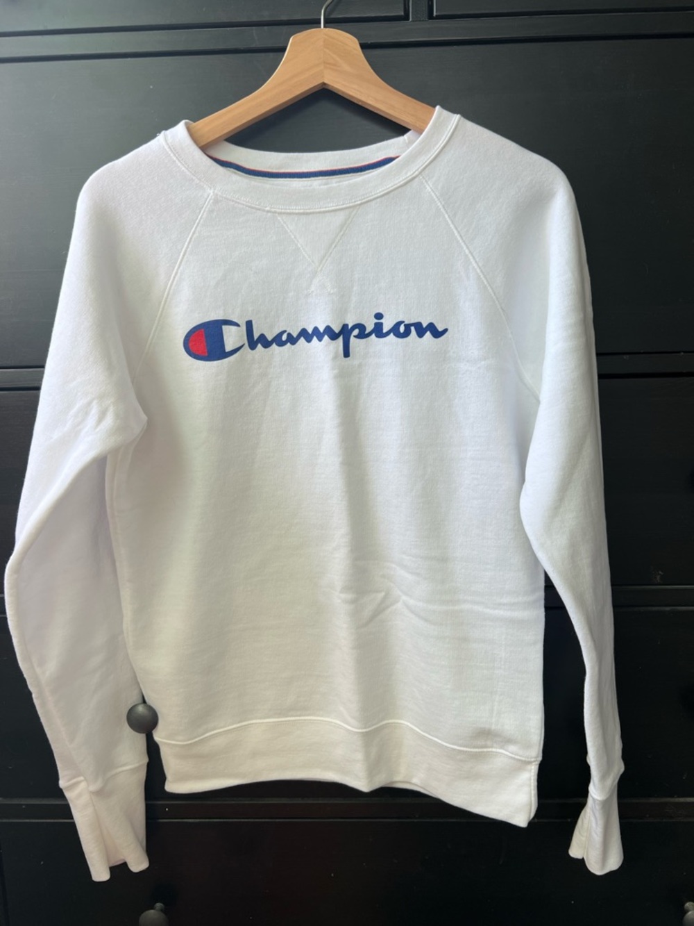 NWOT - Champion Men’s White Logo Crewneck Sweatshirt